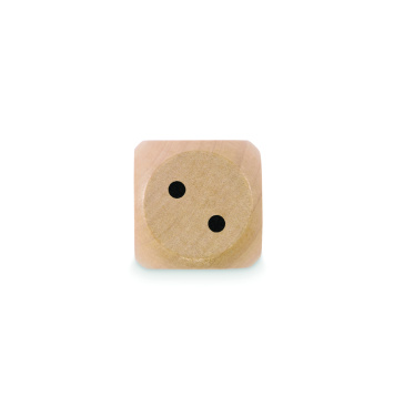 Logotrade promotional gifts photo of: Schima wooden dice 3cm dia