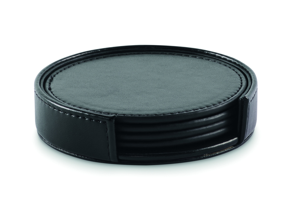 Logotrade corporate gifts photo of: Set of 4 PU coasters