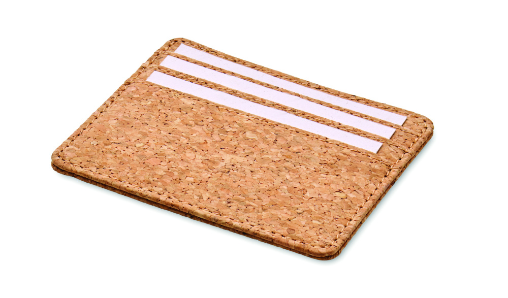 Logo trade promotional merchandise image of: Cork cardholder with RFID