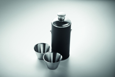 Logo trade promotional products image of: Hip flask with shot cups
