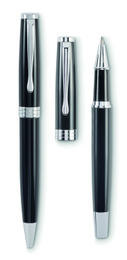 Logo trade promotional giveaways image of: Ball pen and roller set