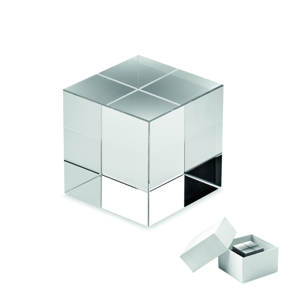 Logotrade promotional gift image of: Glass cube award