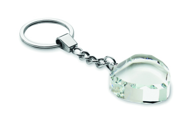 Logotrade promotional gifts photo of: Glass heart award key ring