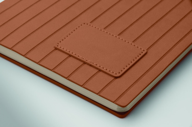 Logo trade promotional gift photo of: A5 notebook in smokey PU