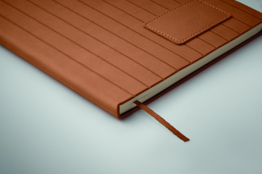Logo trade promotional products image of: A5 notebook in smokey PU