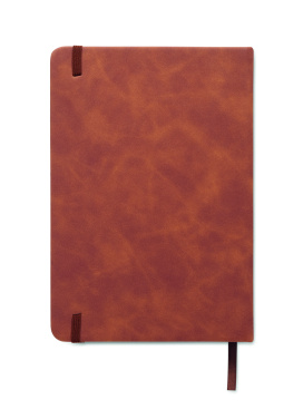 Logo trade promotional giveaways image of: A5 smokey PU notebook