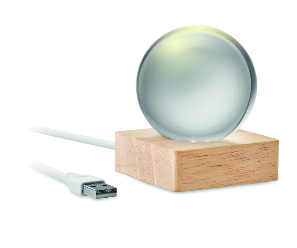 Logo trade promotional items picture of: LED glass ball