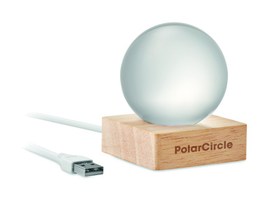 Logo trade promotional giveaways image of: LED glass ball