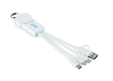 Logo trade corporate gifts image of: 2 in 1 charging cable type-C