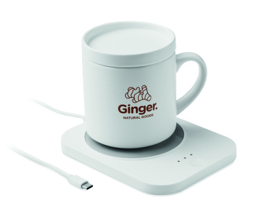 Logotrade advertising product picture of: Wireless charger mug warmer set
