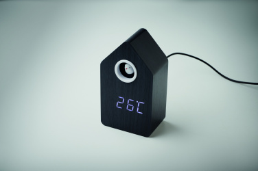 Logo trade promotional merchandise photo of: MDF cuckoo alarm clock