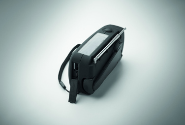 Logo trade promotional giveaway photo of: Portable radio SOS with LED torch