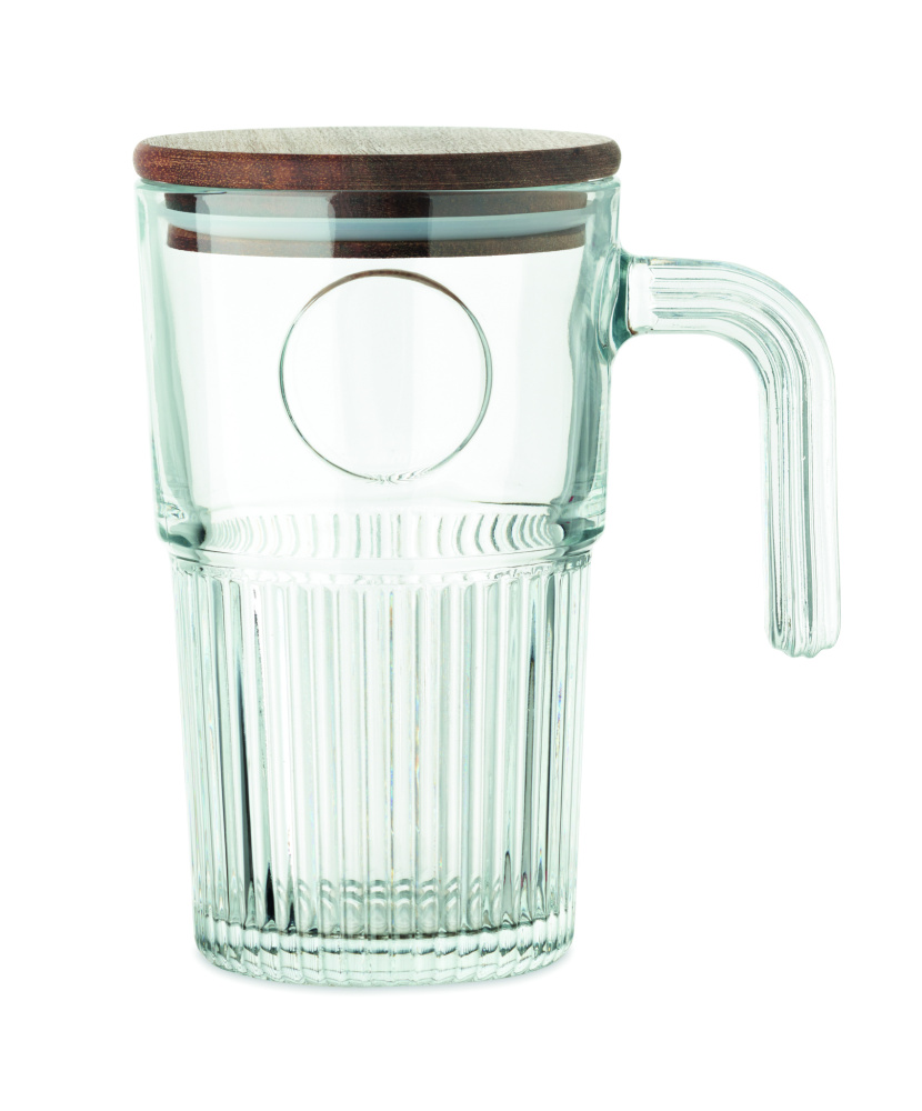 Logo trade advertising products picture of: Glass mug 450ml