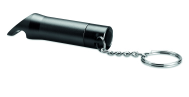 Logo trade promotional gift photo of: Metal torch key ring Ylivieska