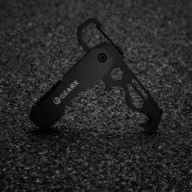 Logo trade promotional merchandise photo of: Gear X foldable EDC tool with carabiner and parcel cutter