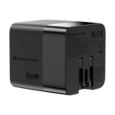 Logotrade promotional giveaway image of: Urban Vitamin Mendocino 65W GaN charger retractable cable