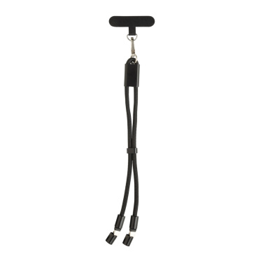 Logotrade promotional product picture of: LoopAmp RCS RPET adjustable phone wrist strap 60W cable