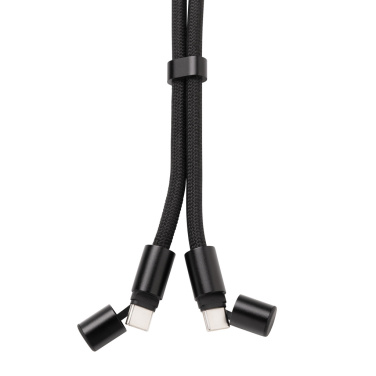 Logotrade promotional items photo of: LoopAmp RCS RPET adjustable phone wrist strap 60W cable