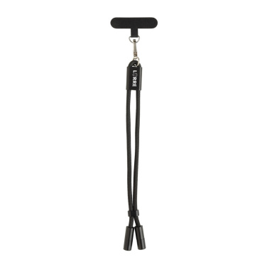 Logotrade promotional merchandise image of: LoopAmp RCS RPET adjustable phone wrist strap 60W cable