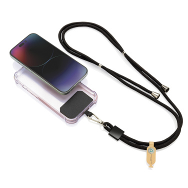 Logotrade promotional giveaway picture of: CarryLoop RCS recycled PET adjustable phone holder lanyard