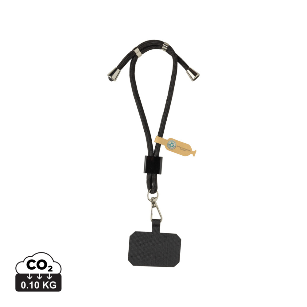Logo trade promotional products image of: CarryLoop RCS recycled PET adjustable phone holder wristlet