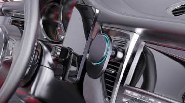 Logo trade promotional items image of: PowerCruze RCS rplastic 15W magnetic charging car holder
