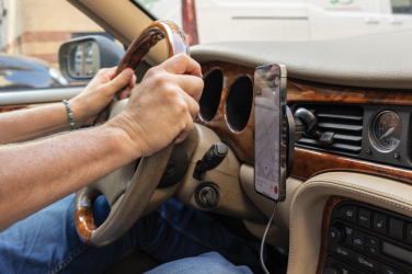 Logotrade promotional items photo of: PowerCruze RCS rplastic 15W magnetic charging car holder