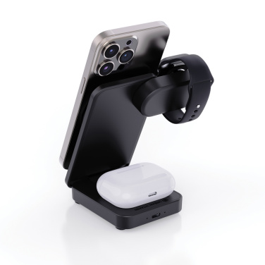 Logo trade advertising products image of: Urban Vitamin Arcadia RCS rplastic 15W 3in1 magnetic charger