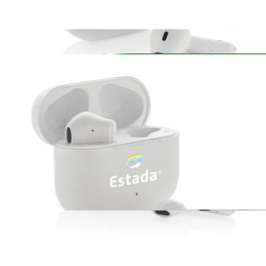 Logo trade promotional merchandise photo of: Tunevo RCS recycled plastic wireless earbuds