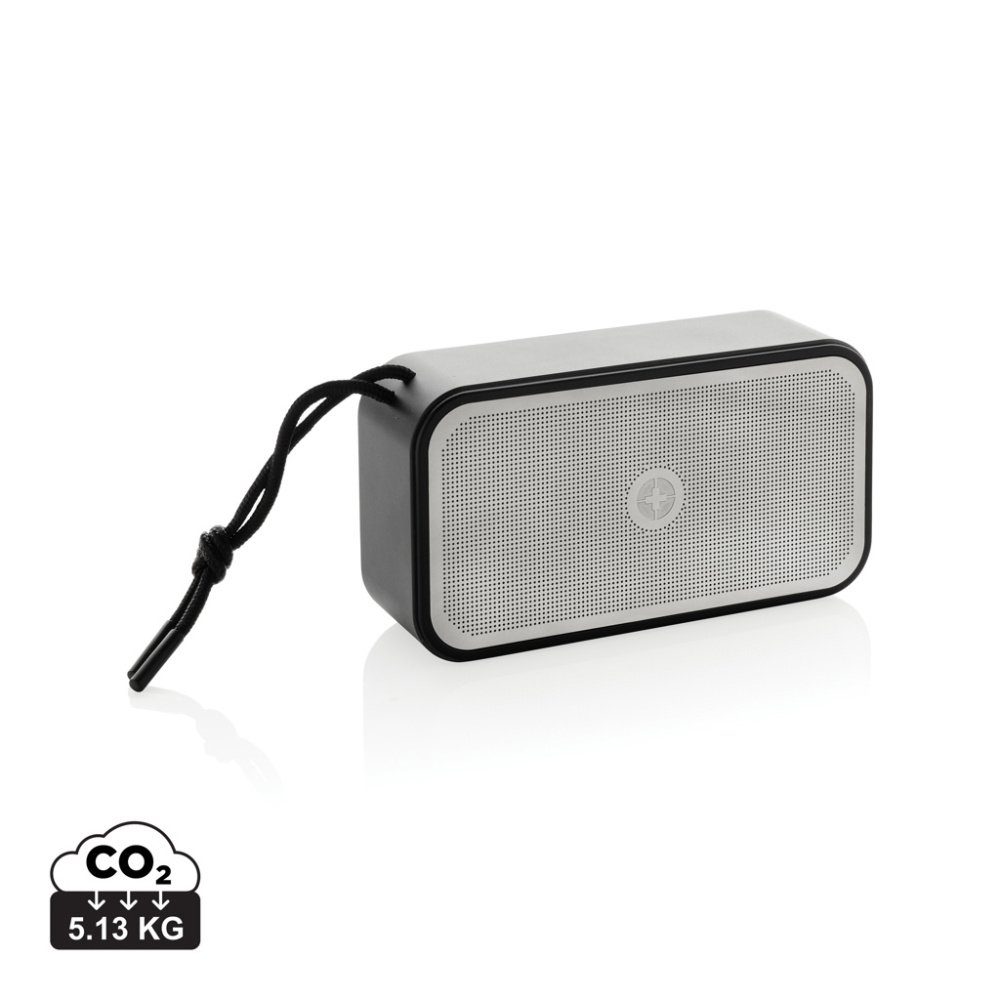 Logo trade promotional giveaway photo of: Swiss Peak RCS recycled aluminium 10W bass speaker