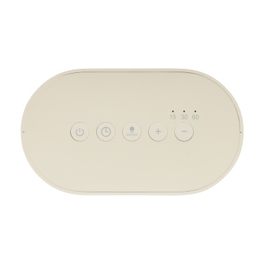 Logo trade corporate gifts picture of: LumaRise RCS reycled plastic white noise alarm clock