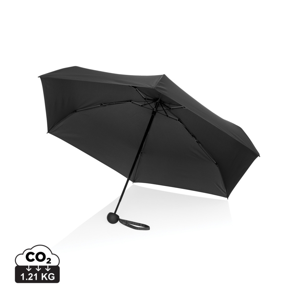 Logotrade business gift image of: 19.5" Aware™ RPET super mini manual 190T Pongee umbrella