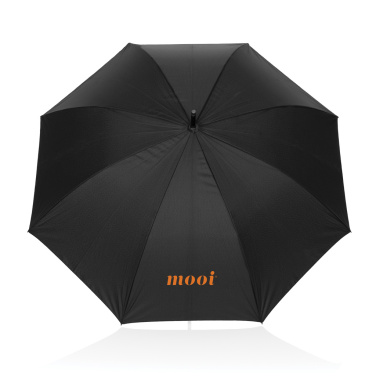 Logotrade promotional giveaways photo of: Swiss Peak Vero Aware™ RPET 25” umbrella w luxe handle