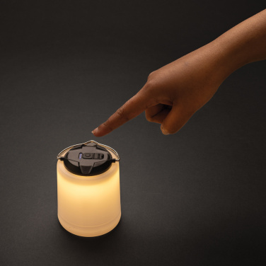 Logotrade promotional item image of: Limio RCS recycled plastic portable re-chargeable table lamp