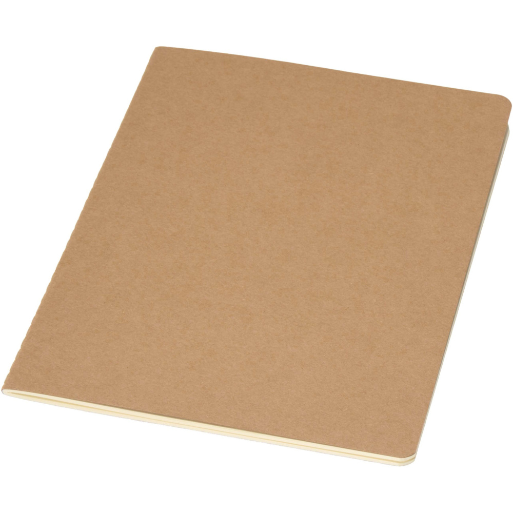 Logo trade promotional gifts image of: Slyk A5 kraft cahier notebook with ruled pages
