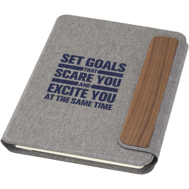 Logo trade promotional merchandise image of: Andean A5 RCS recycled portfolio