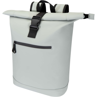 Logo trade corporate gifts picture of: Resi Plus 15" GRS recycled roll-top backpack 18L