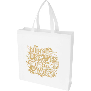 Logo trade business gift photo of: EcoSeal GRS recycled nonwoven gusset tote bag 12L