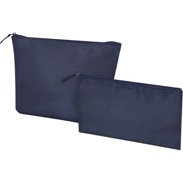 Logo trade corporate gift photo of: Swift GRS recycled toiletry bag set
