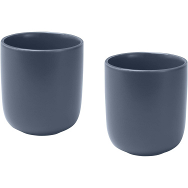 Logo trade promotional merchandise image of: Male 200 ml ceramic cups - set of 2