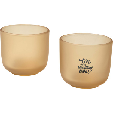 Logo trade promotional giveaways picture of: Male 200 ml glass cups - set of 2