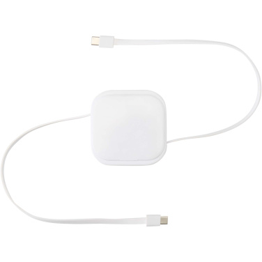 Logo trade promotional items picture of: Gloas 5-in-1 recycled retractable data sync and 100W fast charge cable with smartphone tool kit