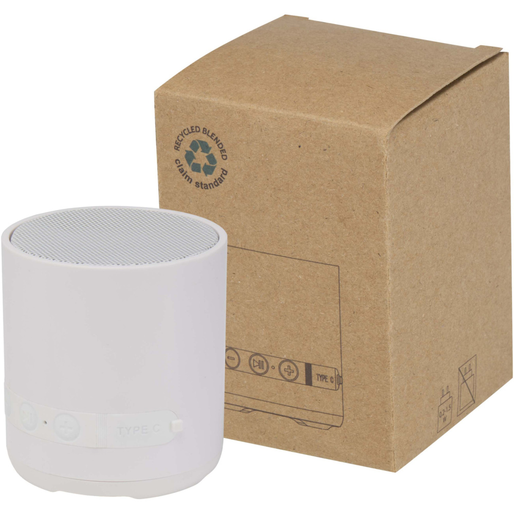 Logotrade promotional gift picture of: Hunor 3W recycled plastic wireless speaker