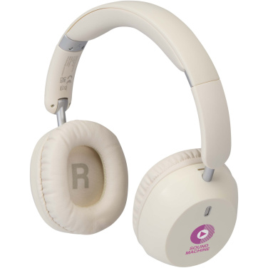 Logo trade promotional product photo of: Hoggar recycled plastic over-ear foldeable ANC and ENC headphones