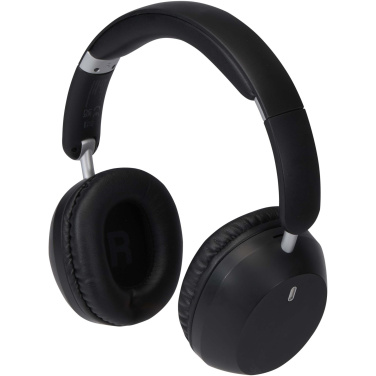 Logo trade promotional products image of: Hoggar recycled plastic over-ear foldeable ANC and ENC headphones
