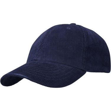Logo trade promotional merchandise photo of: Hutton 6 panel recycled corduroy cap