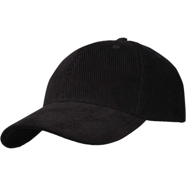 Logo trade corporate gift photo of: Hutton 6 panel recycled corduroy cap