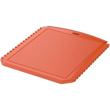 Logo trade promotional products image of: Thrym rectangular recycled plastic ice scraper