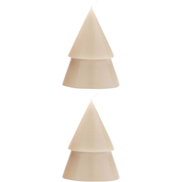 Logotrade promotional giveaway image of: Originalhome Xmas tree candle set of 2 - M