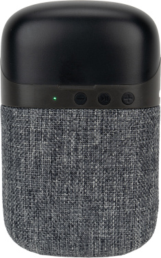 Logo trade corporate gift photo of: Bluetooth Speaker HF01 with Built-in Earbuds 2 in 1